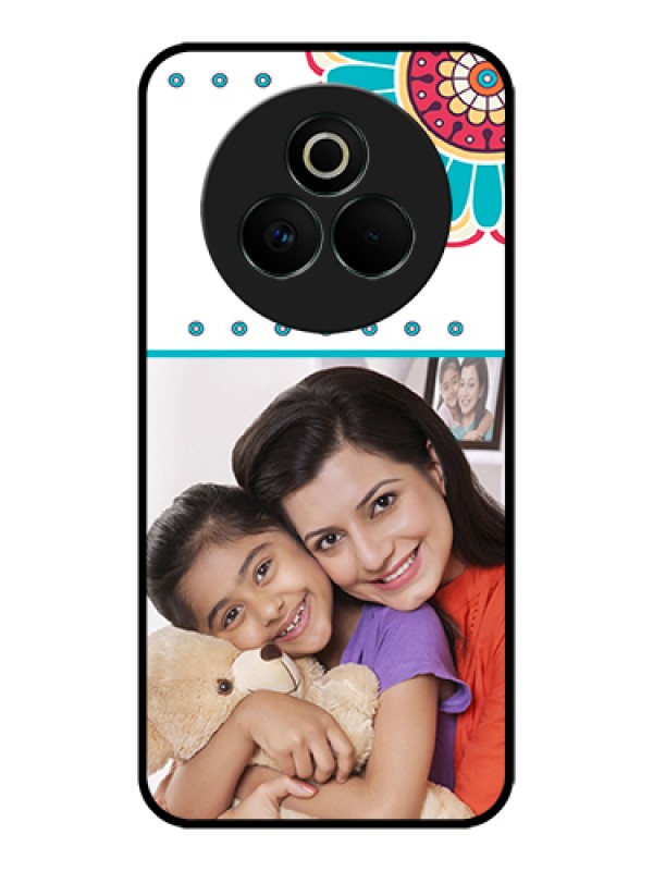 Custom Realme P3 Pro 5G Custom Glass Phone Case - Flower Design