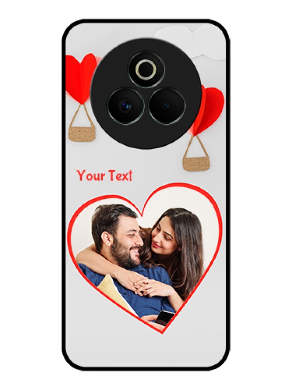 Custom Realme P3 Pro 5G Custom Glass Phone Case - Parachute Love Design