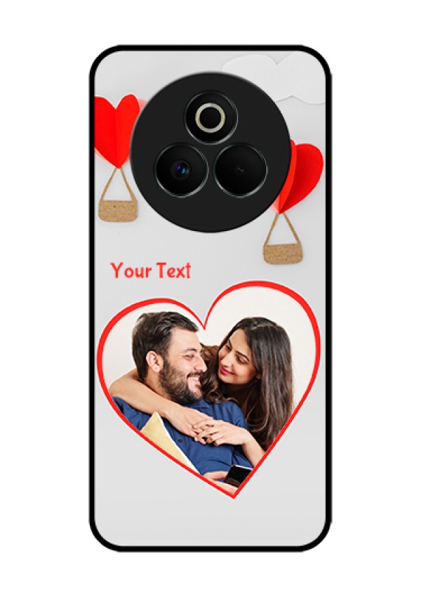 Realme P3 Pro 5G Custom Glass Phone Case - Parachute Love Design
