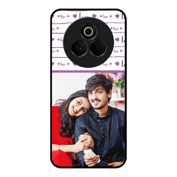 Realme P3 Pro 5G Custom Glass Phone Case - Couples Heart Design
