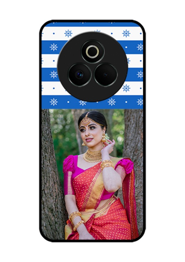 Realme P3 Pro 5G Custom Glass Phone Case - Snow Pattern Design
