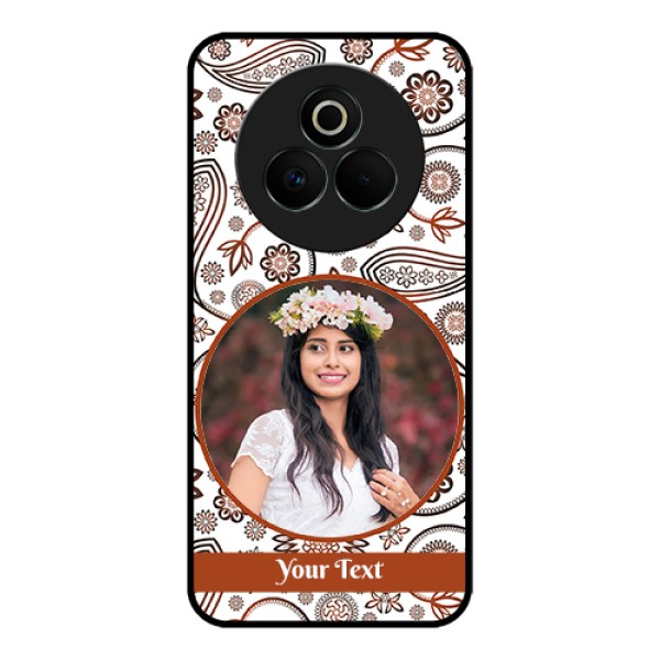 Realme P3 Pro 5G Custom Glass Phone Case - Abstract Flower Design