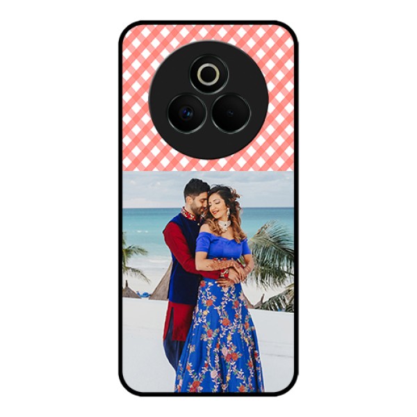 Realme P3 Pro 5G Custom Glass Phone Case - Pink Pattern Design