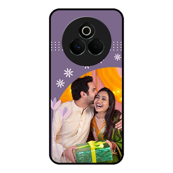 Realme P3 Pro 5G Custom Glass Phone Case - Lavender Flowers Design