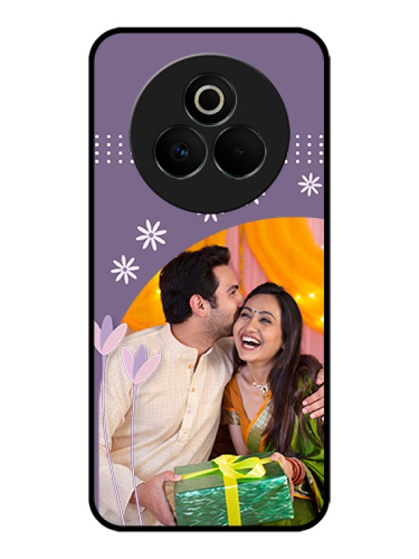 Custom Realme P3 Pro 5G Custom Glass Phone Case - Lavender Flowers Design