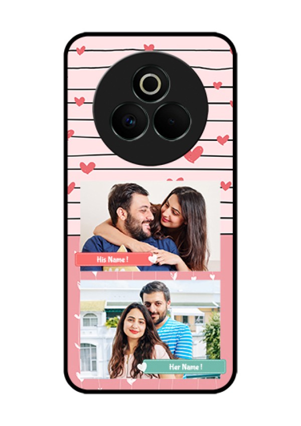 Realme P3 Pro 5G Custom Glass Phone Case - Photo With Heart Design