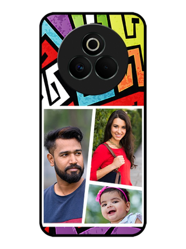 Custom Realme P3 Pro 5G Custom Glass Phone Case - Graffiti Pattern Design