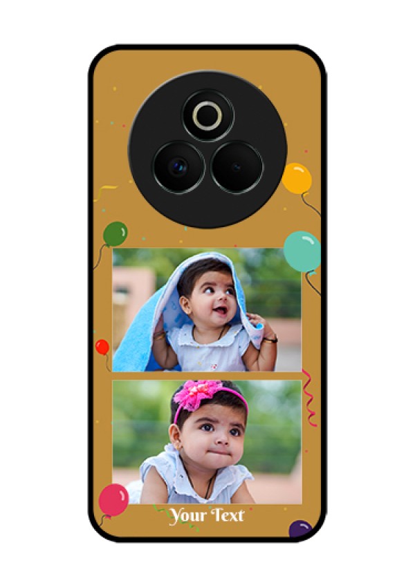 Realme P3 Pro 5G Custom Glass Phone Case - Image Holder With Birthday Celebrations Design