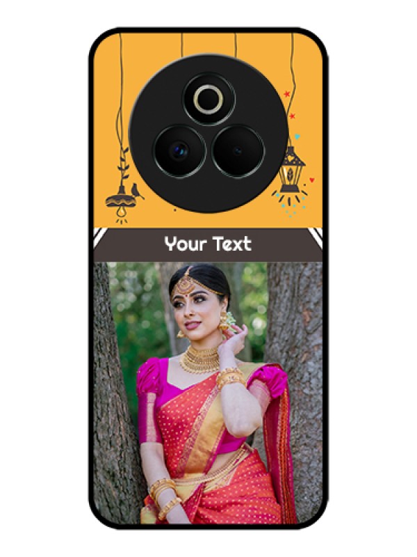 Custom Realme P3 Pro 5G Custom Glass Phone Case - With Family Picture And Icons