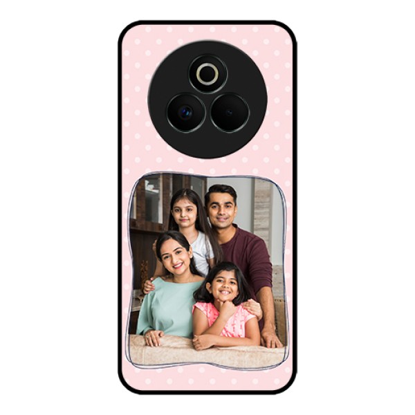 Realme P3 Pro 5G Custom Glass Phone Case - Family With Dots Design