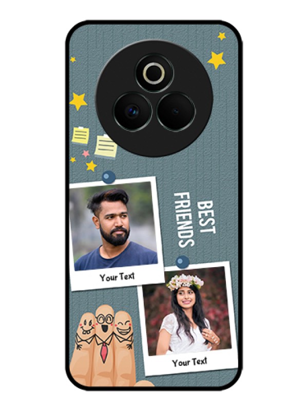 Custom Realme P3 Pro 5G Custom Glass Phone Case - Sticky Frames And Friendship Design