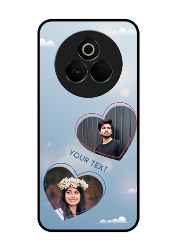 Realme P3 Pro 5G Custom Glass Phone Case - Blue Color Couple Design