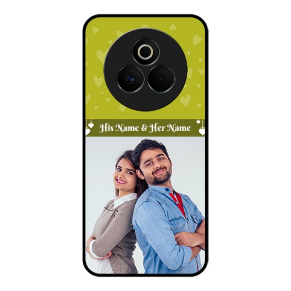 Realme P3 Pro 5G Custom Glass Phone Case - You & Me Heart Design