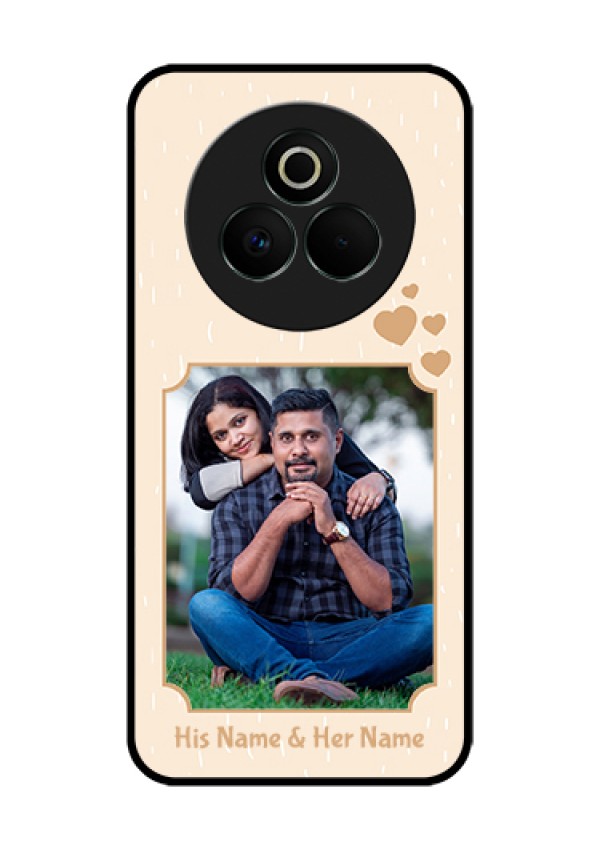 Realme P3 Pro 5G Custom Glass Phone Case - With Confetti Love Design