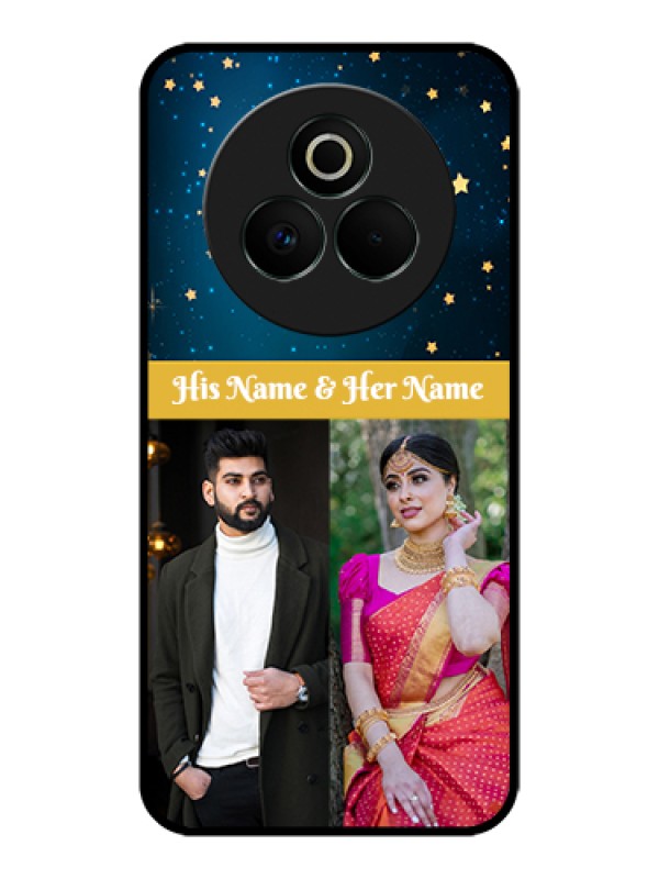 Custom Realme P3 Pro 5G Custom Glass Phone Case - Galaxy Stars Backdrop Design