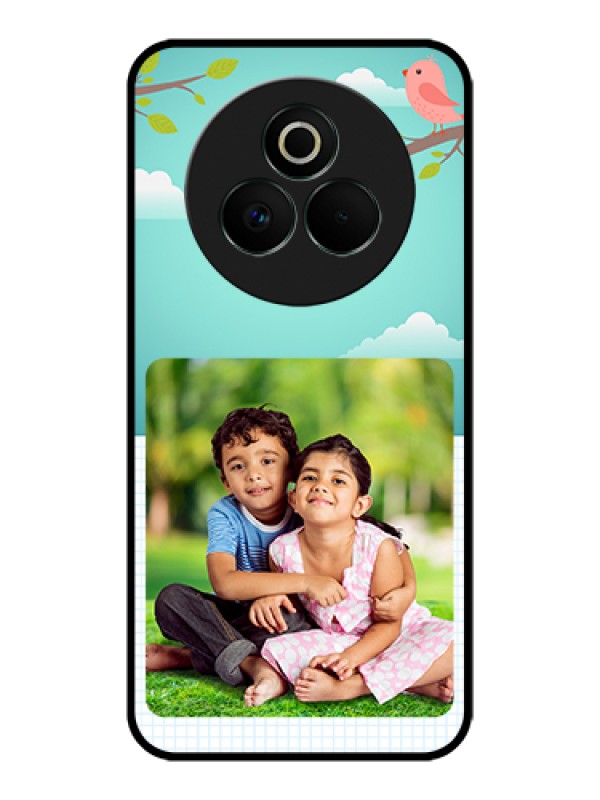 Custom Realme P3 Pro 5G Custom Glass Phone Case - Doodle Love Design