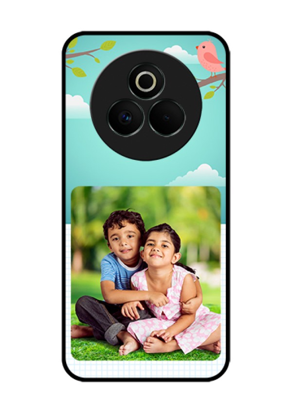 Realme P3 Pro 5G Custom Glass Phone Case - Doodle Love Design