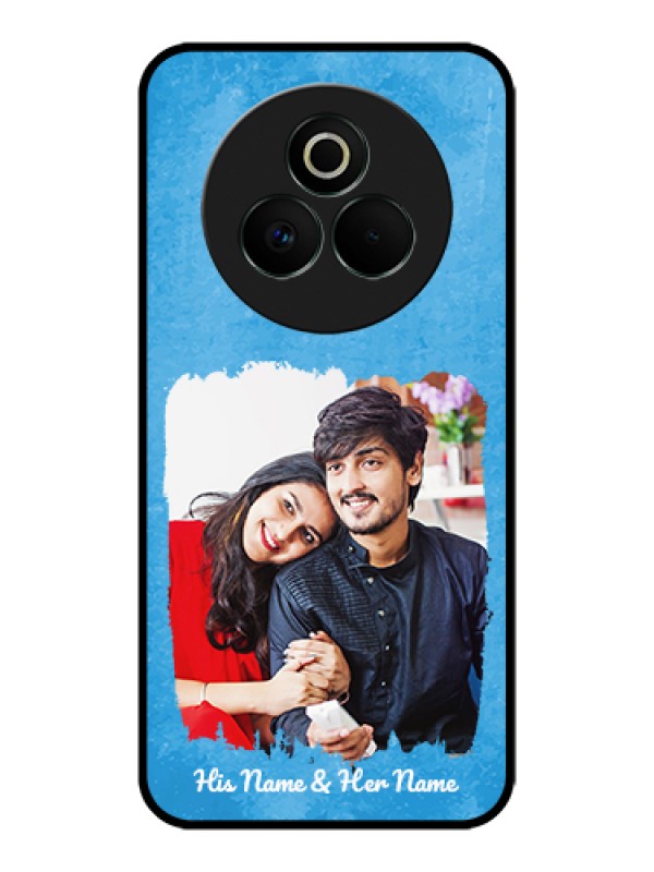 Custom Realme P3 Pro 5G Custom Glass Phone Case - Blue Color Vintage Design