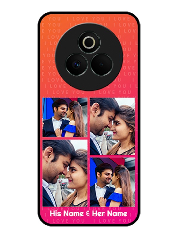 Custom Realme P3 Pro 5G Custom Glass Phone Case - I Love You Pink Design