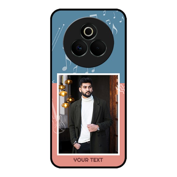 Realme P3 Pro 5G Custom Glass Phone Case - With Color Musical Note Design Realme P3 Pro 5G Custom Glass Phone Case - With Color Musical Note Design