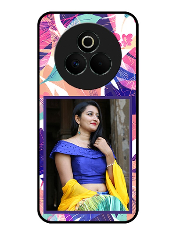 Custom Realme P3 Pro 5G Custom Glass Phone Case - Abstract Floral Design