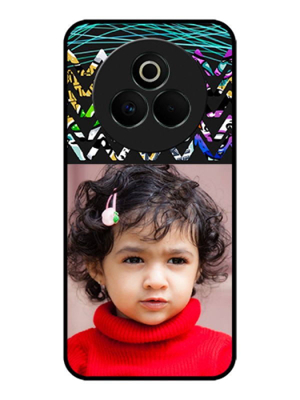 Custom Realme P3 Pro 5G Custom Glass Phone Case - Neon Abstract Design