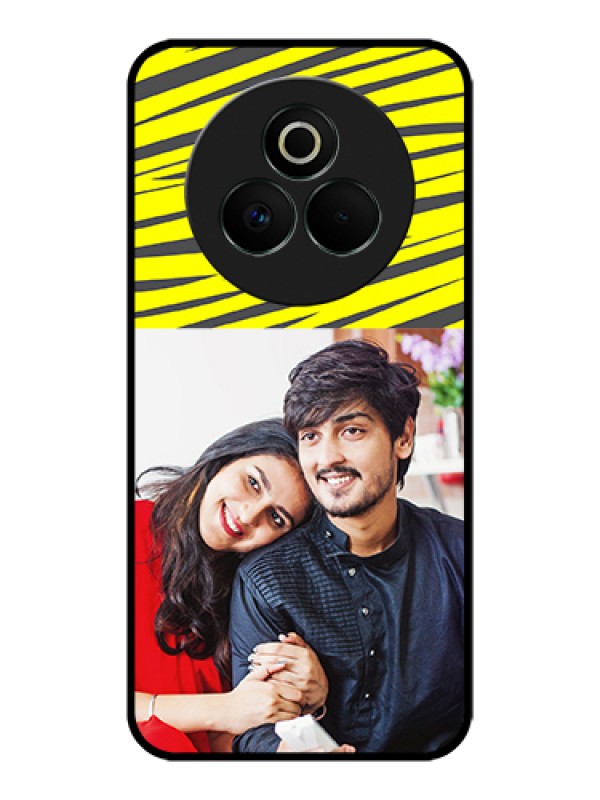 Custom Realme P3 Pro 5G Custom Glass Phone Case - Yellow Abstract Design