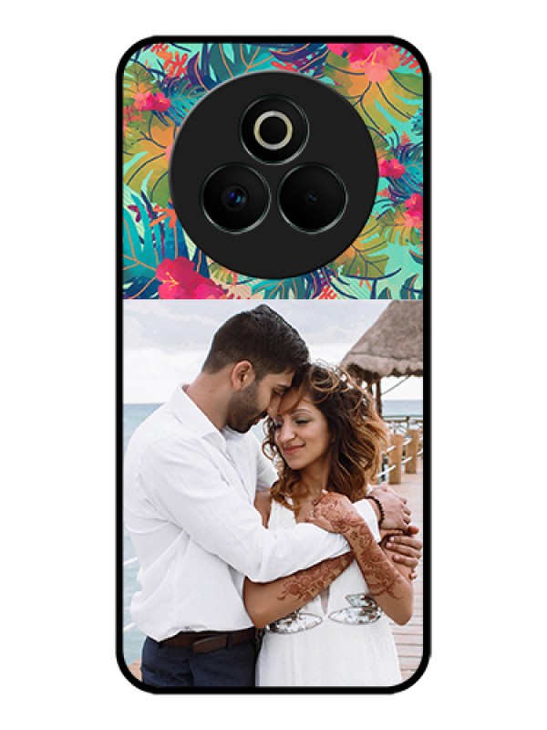 Custom Realme P3 Pro 5G Custom Glass Phone Case - Watercolor Floral Design