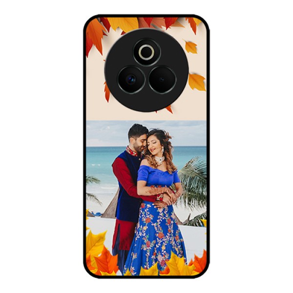 Realme P3 Pro 5G Custom Glass Phone Case - Autumn Maple Leaves Design