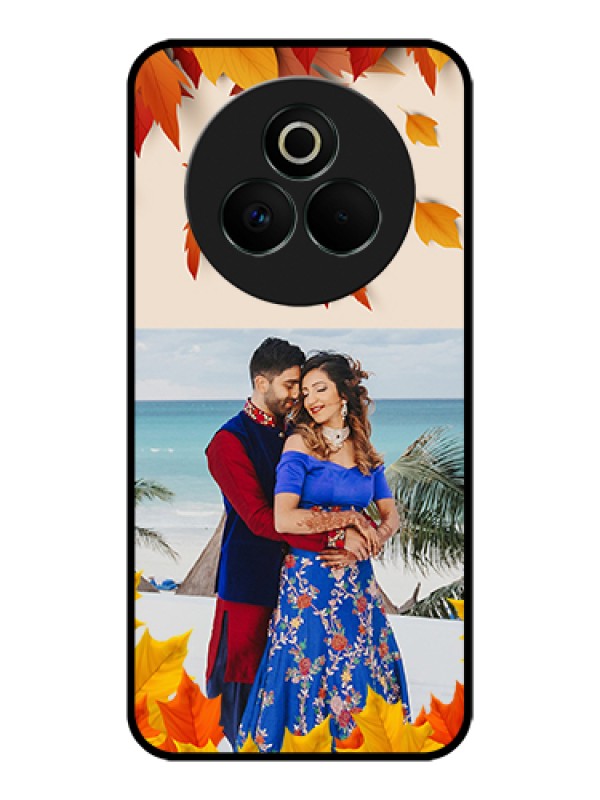 Custom Realme P3 Pro 5G Custom Glass Phone Case - Autumn Maple Leaves Design