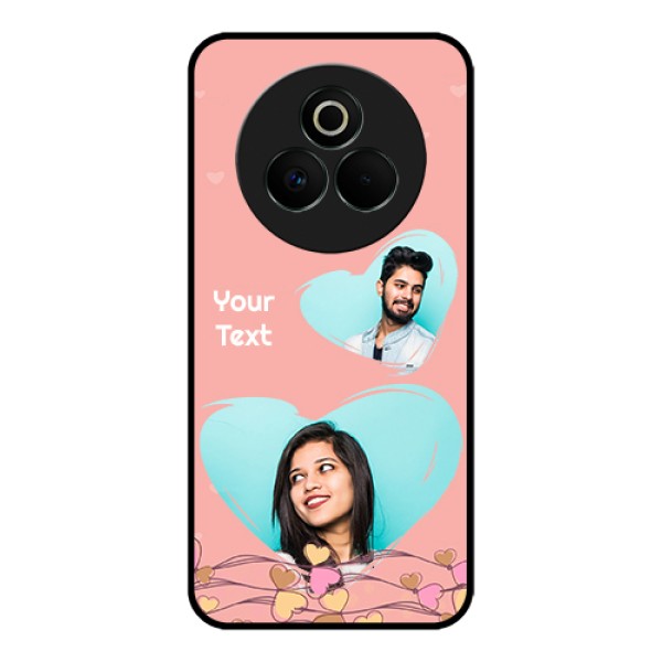Realme P3 Pro 5G Custom Glass Phone Case - Love Doodle Design
