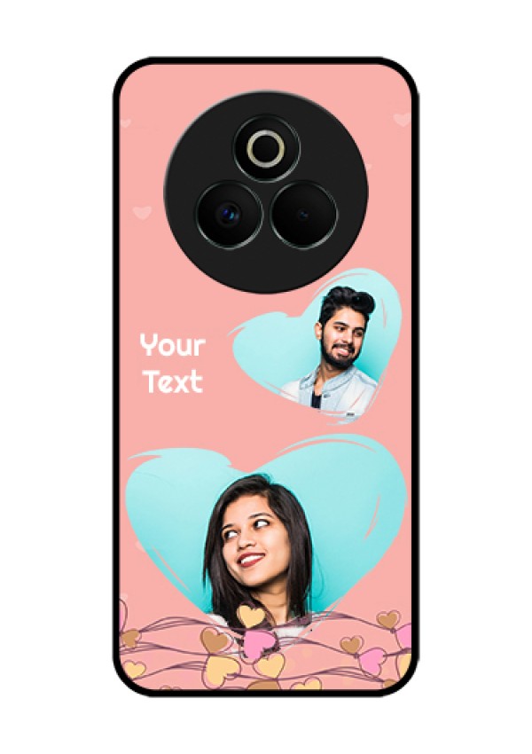 Realme P3 Pro 5G Custom Glass Phone Case - Love Doodle Design
