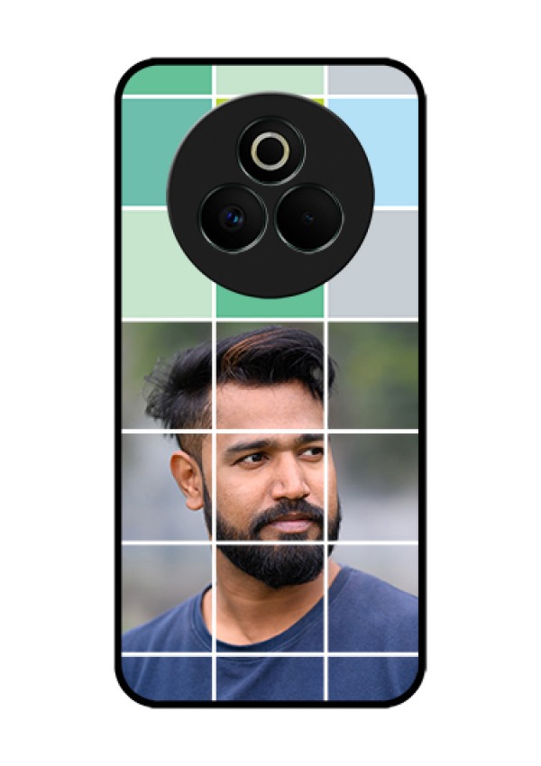 Realme P3 Pro 5G Custom Glass Phone Case - With White Box Pattern