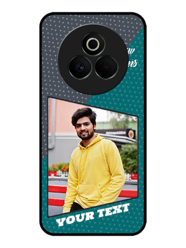 Custom Realme P3 Pro 5G Custom Glass Phone Case - Background Pattern Design With Quote