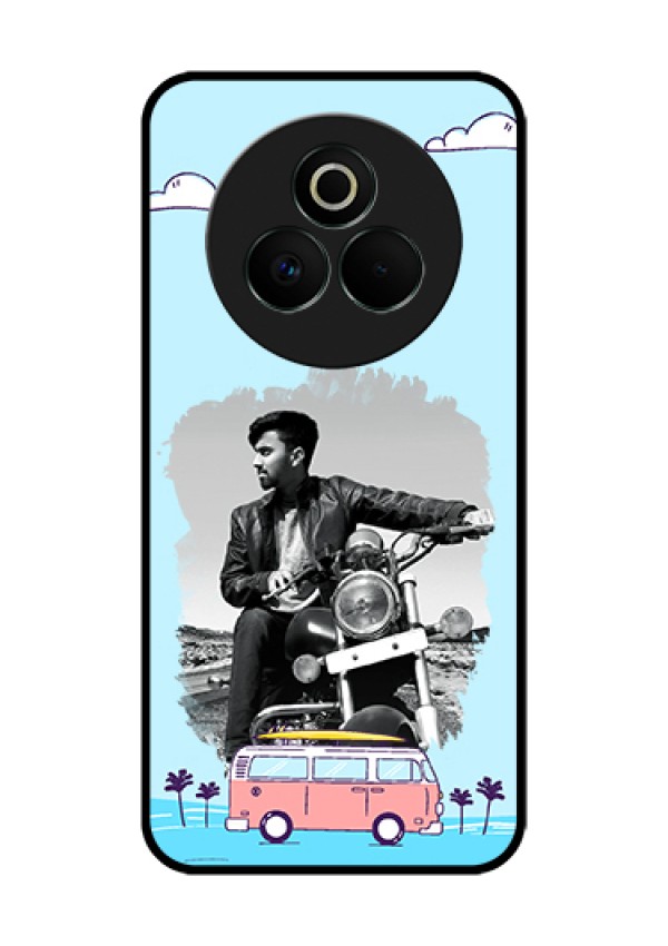 Realme P3 Pro 5G Custom Glass Phone Case - Travel & Adventure Design
