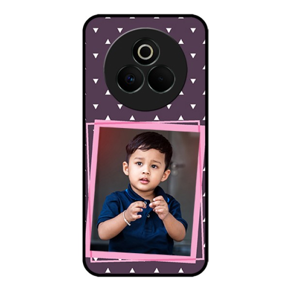 Realme P3 Pro 5G Custom Glass Phone Case - Triangle Pattern Dotted Design Realme P3 Pro 5G Custom Glass Phone Case - Triangle Pattern Dotted Design