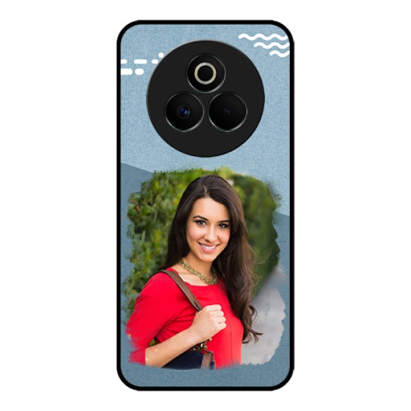 Realme P3 Pro 5G Custom Glass Phone Case - Grunge Line Art Design