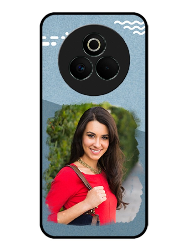 Custom Realme P3 Pro 5G Custom Glass Phone Case - Grunge Line Art Design