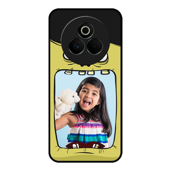 Realme P3 Pro 5G Custom Glass Phone Case - Cartoon Monster Back Case Design Realme P3 Pro 5G Custom Glass Phone Case - Cartoon Monster Back Case Design