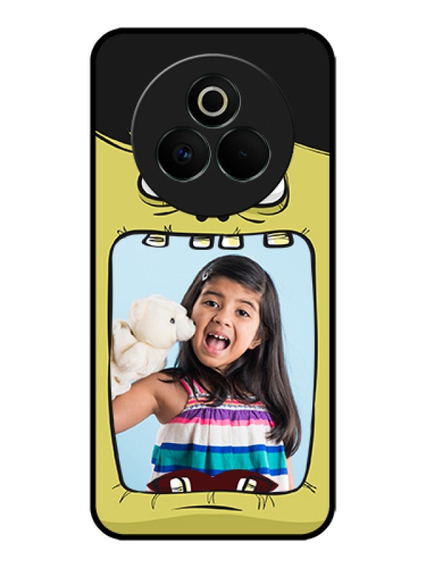 Custom Realme P3 Pro 5G Custom Glass Phone Case - Cartoon Monster Back Case Design