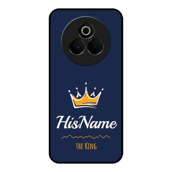 Realme P3 Pro 5G Custom Glass Phone Case - King With Name Design
