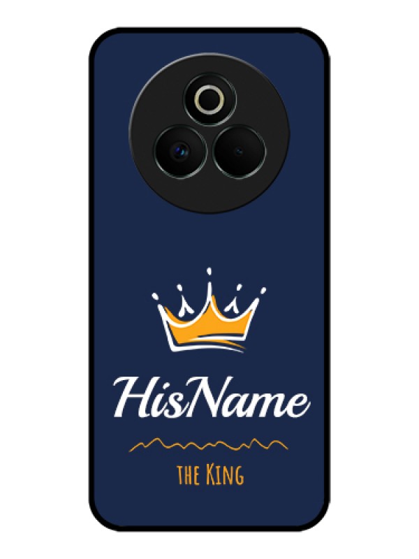 Custom Realme P3 Pro 5G Custom Glass Phone Case - King With Name Design
