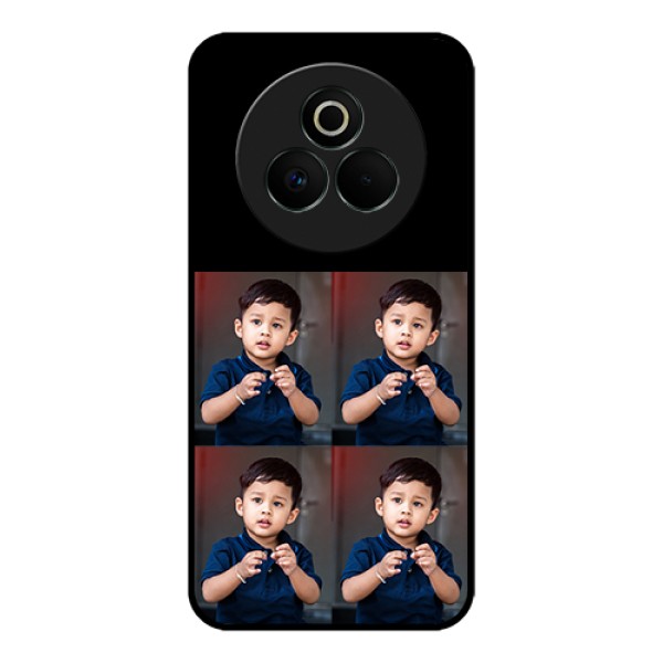 Realme P3 Pro 5G Custom Glass Phone Case - 4 Image Holder Design