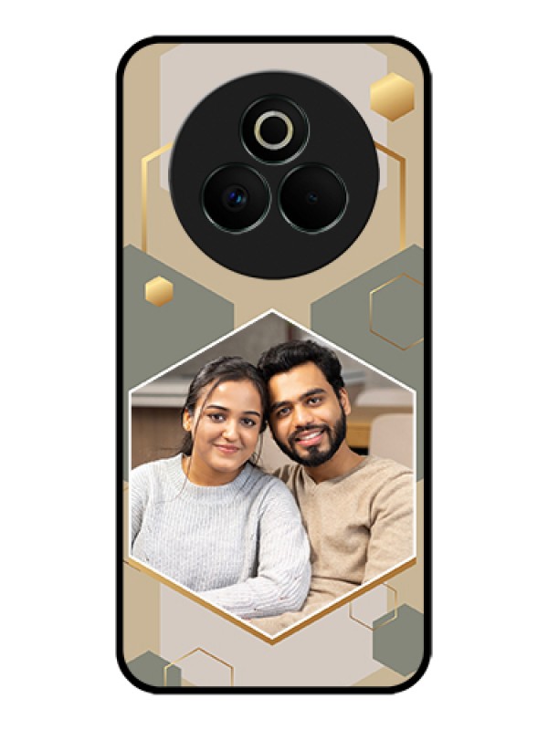 Custom Realme P3 Pro 5G Custom Glass Phone Case - Stylish Hexagon Pattern Design