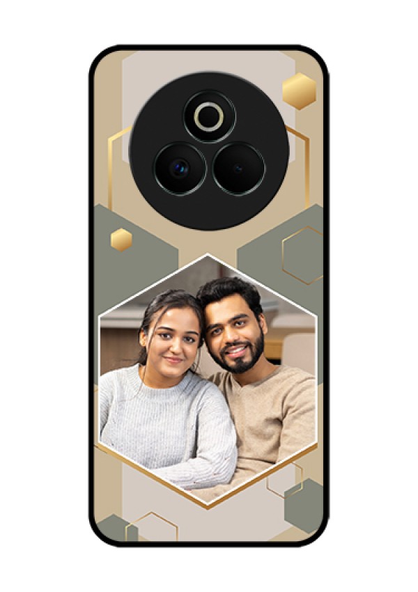 Realme P3 Pro 5G Custom Glass Phone Case - Stylish Hexagon Pattern Design