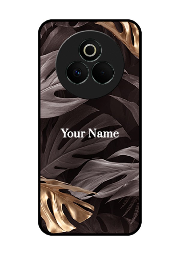 Realme P3 Pro 5G Custom Glass Phone Case - Wild Leaves Digital Paint Design