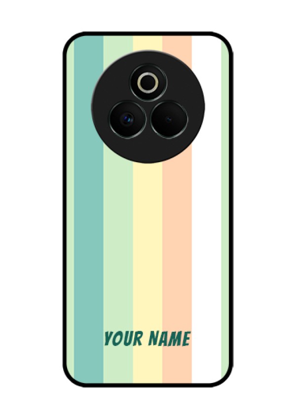 Realme P3 Pro 5G Custom Glass Phone Case - Multi - Colour Stripes Design