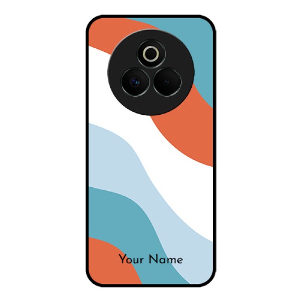 Realme P3 Pro 5G Custom Glass Phone Case - Coloured Waves Design