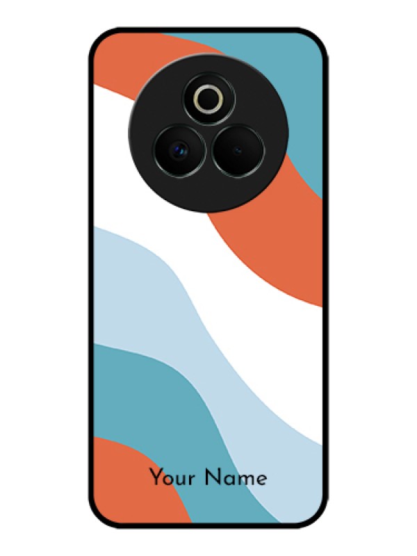 Custom Realme P3 Pro 5G Custom Glass Phone Case - Coloured Waves Design