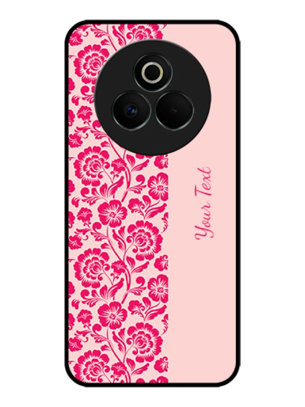 Custom Realme P3 Pro 5G Custom Glass Phone Case - Attractive Floral Pattern Design